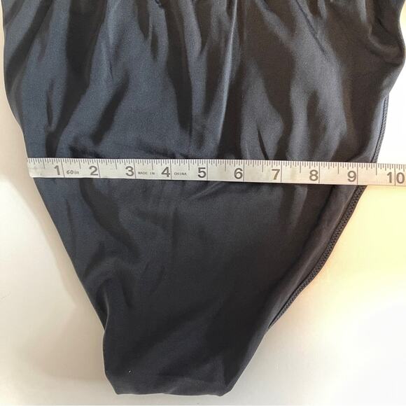 Free People X HAH Cut To The Chase 1 Piece Swim Bodysuit Black - Picture 8 of 13